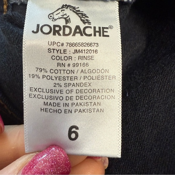 Jordache Skinny Jeans size 6  Classic Blue - Picture 6 of 9